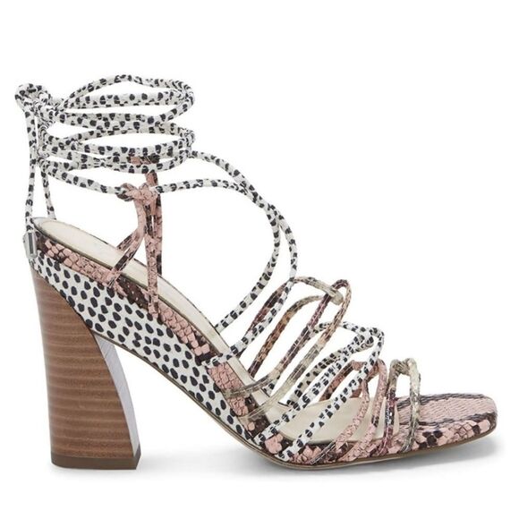 JESSICA SIMPSON WOMEN'S MALAYE BLOCK WRAP-UP SANDALS G1 - Picture 10 of 16